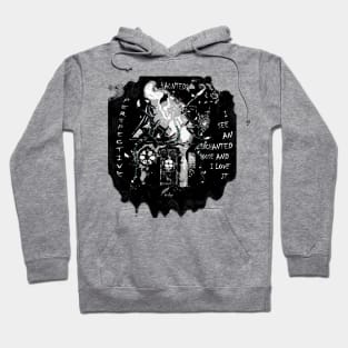 ENCHANTED HOUSE B/W Hoodie